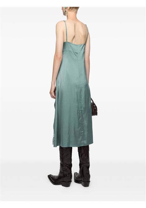 abito satin donna verde salvia ACNE STUDIOS | A20926ABC